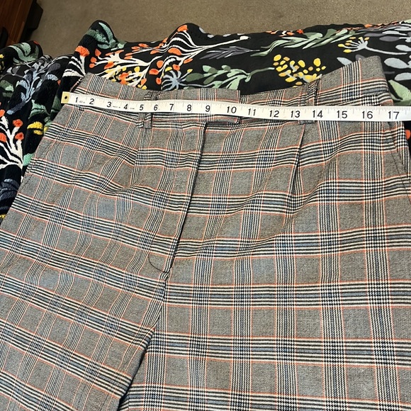 Chelsea 28 Preppy high waisted cropped wide leg plaid pants - Picture 3 of 11